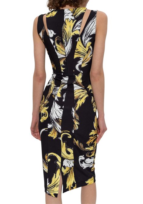 Abito a tubino fantasia barocca all over VERSACE JEANS COUTURE | Abiti | 78HAO9B3 NS636G89